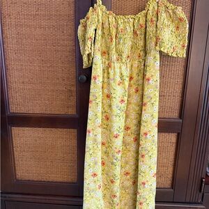 Floral Yellow Dress